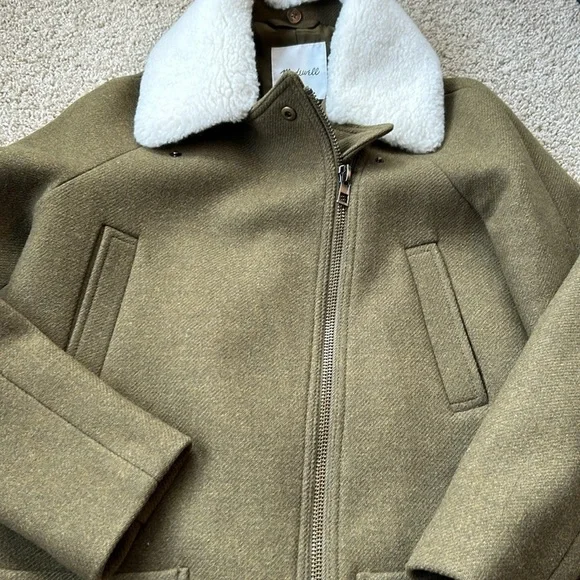 Madewell Eldridge Zip Coat in Insulexe Fabric size XS NWOT - Picture 15 of 16